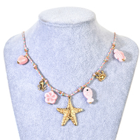 Ocean Series Colgante Collar Multi Charm Bohemian Ocean Collar
