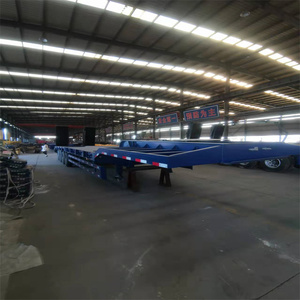 جرافة منخفضة بمحور ثلاثي 60 طن للبيع من الصين تراميل بقاعدة منخفضة 80 طن لسطح السفينة 100t حفارة نقل 4 محاور للبيع - Product Image 5