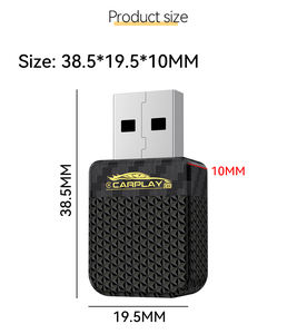 New Mini Black 2 in 1 <b>USB</b> Port Wireless Carplay <b>Adapter</b> Interface <b>Plug</b> and Play Carplay Dongle - Product Image 6