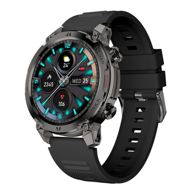 R19 1.39inch TFT Round Plastic Back case PC+ABS Smartwatch Sport Outdoor Bluetooth Calls Notification Smart Watch
