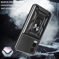 Étui de protection antichoc en TPU pour téléphone portable avec anneau, support magnétique, étui arrière pour OnePlus Nord CE4 Lite 5G