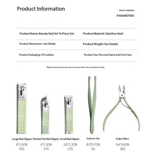 다채로운 색상의 3피스 스테인리스 스틸 손톱깎이 세트, 넓은 투입구, 휴대용 손톱깎이 - Product Image 4