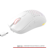 Harga pabrik Mouse Gaming RGB nirkabel dan berkabel mode ganda dengan koneksi tipe-c dan pengisian daya