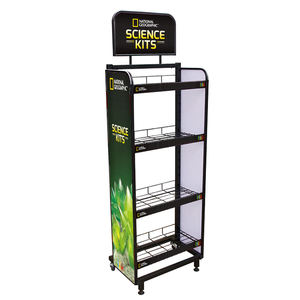 Impresión de tablero de espuma de PVC para supermercado, tienda minorista, comida, aperitivos y juguetes para niños, expositores de metal con ruedas - Product Image 1