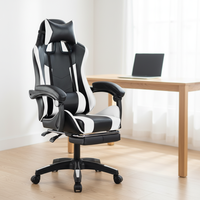 Chaise de jeu ergonomique moderne, chaise d'ordinateur pivotante populaire avec fonction rotative, pliable pour la maison et le bureau