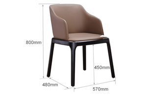 الراقية فندق تجاري الخشب كرسي عتيق مطعم مع النسيج والجلود مقعد الجملة إلى لوس انجليس - Product Image 6