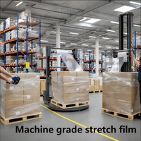 Film étirable brillant souple YIHONG PE, résistant à l'humidité, transparent, pour emballage, renforcement et protection, en grande quantité