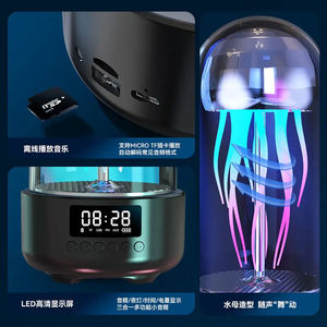 Blue ChristIdeas Dazzle Color Jellyfish Glow Stereo Lámpara <span class=keywords><strong>de</strong></span> respiración estéreo Altavoces inteligentes Muebles - Product Image 4