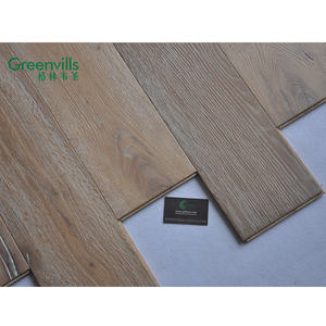 Plancher en bois de chêne gris porté machiné de couleur, joint de T & G, huile de <span class=keywords><strong>cire</strong></span> et affligé - Product Image 5