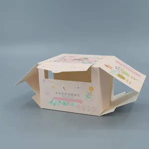 Boîte de papier d'emballage de haute qualité personnalisée en usine boîte d'emballage de papier hygiénique pliable cadeau de style charmant simple