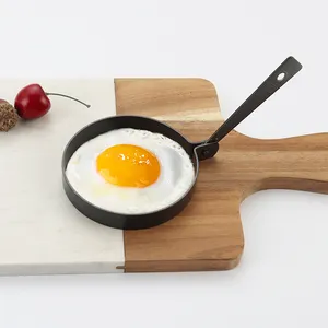 Anel de ovo de aço inoxidável antiaderente, material de cozinha redondo