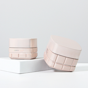 Botol dan Stoples Pompa Lotion Kaca Matte Pink Desain Mewah Set 30g/50g/40ml/100ml/120ml Sablon Skincare Perawatan Kulit Serum - Product Image 3