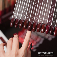 ZRKGEL Tendance LADAI – Kit de vernis à ongles gel UV/LED professionnel de luxe, 24 couleurs rouges, haute qualité, longue tenue, pour salon