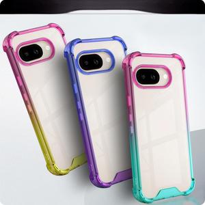 Funda transparente compatible con Google Pixel 9 Pro XL, protección contra caídas en las cuatro esquinas para Google Pixel 9A, funda degradada de dos tonos. - Product Image 1