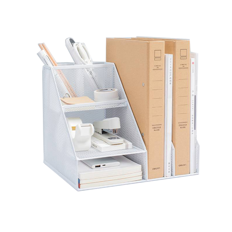 Минимальный А4 складной офисный канцелярский детский портативный журнал серебряный металлический держатель файлов Настольный органайзер с держателем для ручек