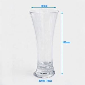 Bouteille de jus en plastique Pilsner incassable de 300 ml de qualité alimentaire avec logo personnalisé et design contemporain pour la bière - Product Image 1