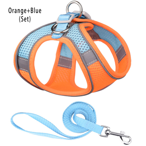 Vente en gros Harnais et laisse pour chat pour la marche Harnais de gilet souple réglable sans traction pour chats - Product Image 6
