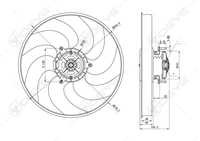 7700784652 7700799057 dc 12v ventilateurs de radiateur pour RENAULT EXTRA CLIO ENCORE R 19 9 MEGANE I
