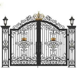 Popular Villa Latest Main Gate Designs Decorative Wrought Iron Gate Grill Designs