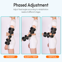 Attelle de coude réglable avec attache en matériau composite pour la protection et la fixation des fractures de l'avant-bras