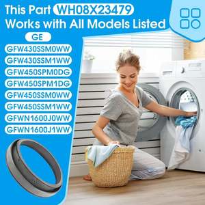 Washing Machine Seal NH08X23479 Rubber Door <b>Gasket</b> For GE Drum Washer Accessories Durable <b>Replacement</b> Part - Product Image 2