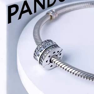 Pan Jiami - Dijes <span class=keywords><strong>de</strong></span> Plata 925 <span class=keywords><strong>de</strong></span> Alta Gama para Mujer con Diseño <span class=keywords><strong>de</strong></span> Líneas Incrustadas <span class=keywords><strong>de</strong></span> Circones, <span class=keywords><strong>Clip</strong></span> Fijo DIY - Venta al por Mayor para Fabricantes - Product Image 2