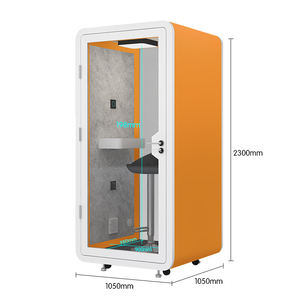 Cabina Telefónica, Estudio de Transmisión, Oficina Móvil para Llamadas Privadas, Sala de Conversación, Cabina Insonorizada XS OEM - Product Image 4