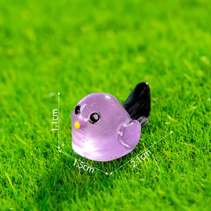 Oiseau à longue queue en résine pour micro-paysages, accessoires de bricolage, décorations de bureau et ornements de voiture - Product Image 5