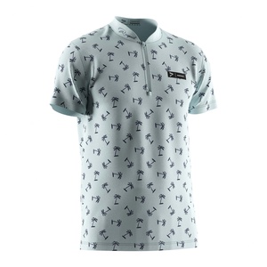 เสื้อยืดซับลิเมชั่นโลโก้แบบกำหนดเอง เสื้อยืดแขนสั้นฤดูร้อน เสื้อยืดกีฬาผู้ชายแบบกำหนดเอง เสื้อโปโลคอตั้งแบบซิป - Product Image 3