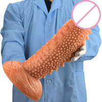 Tapón Anal con Púas, Juguete Sexual de Masturbación, Dildo Realista de PVC Suave para Mujeres