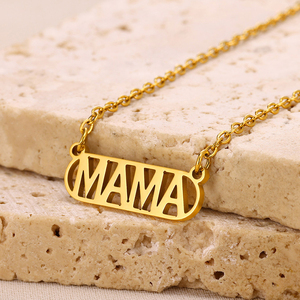 Bijoux mothers รักของขวัญสร้อยคอทองคำดูไบขายส่งจำนวนมากเครื่องประดับแม่สร้อยคอ - Product Image 2