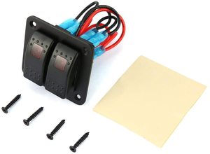 <span class=keywords><strong>2</strong></span>'li Rocker Anahtar Paneli 5 Pinli SPST Açma-Kapama Düğmesi Özel Lazer Desenli Mavi LED Rocker Anahtar Paneli Denizcilik İçin Alüminyum Panel - Product Image 6