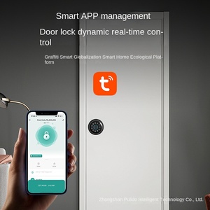Khóa vân tay thông minh cho cửa gỗ với ứng dụng wifi tuya & Lưu trữ đám mây-cho phòng ngủ căn hộ phòng khách sạn hoặc văn phòng - Product Image 3