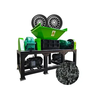 double shaft shredder wooden shredder crush machine