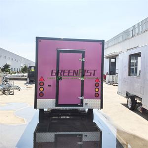 Remolque de Comida Pequeño de 3 Metros de Color Rosa con Equipamiento Completo para Camiones de Comida Móviles, Carrito de Comida con Equipo para Freír - Product Image 2