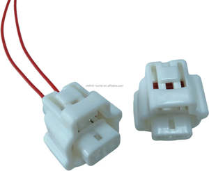 موصلات مستطيلة بيضاء أصلية 6189-0438 بدوائرين لأسلاك السيارات المخصصة من لينكسونيت - Product Image 1