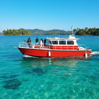 Bateau de sauvetage et de lutte contre les incendies en aluminium entièrement soudé, certifié CE, 13 m, haute vitesse, professionnel, pour interventions d'urgence, prix usine