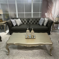 Canapé modulaire Chesterfield MEDICI, appartement moderne de luxe, cuir véritable, ensemble de salon de villa, forme rectangulaire, éponge