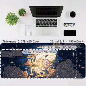 แผ่นรองเมาส์ลายอนิเมะและการ์ตูน |   ขนาด 35.43 x 15.75 นิ้ว พร้อมฐานยางกันลื่น แผ่นรองคีย์บอร์ดขนาด XL (มีหลายขนาดให้เลือก) - Product Image 3