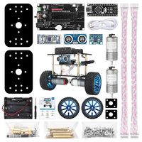 Kit de Desarrollo de Robot Inteligente Autoequilibrado Tscinbuny Educativo con Control Remoto por APP y Evitación de Obstáculos Ultrasónica