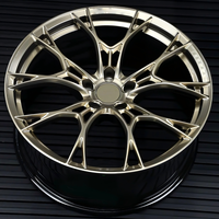 Velg Mobil JWYC Baru Berkekuatan Tinggi 5x112/120 dari Aluminium Alloy Forged, Model Split Y Spoke 16-22 Inch 20mm/25mm untuk AMG Audi