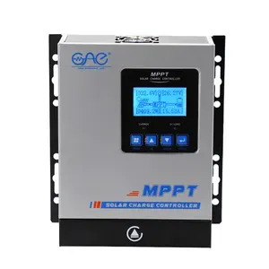 Controlador de energia solar mppt, controlador de sistema de energia solar regulador de carga 12/24/48vdc 30a 40a 60a 80a 100a 120a