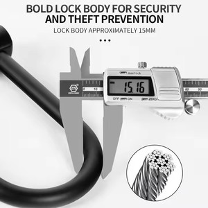Xunting Clé de sécurité robuste Vélo <span class=keywords><strong>U</strong></span> Lock Moto Scooter électrique Vélo <span class=keywords><strong>Antivol</strong></span> Serrure avec <span class=keywords><strong>support</strong></span> - Product Image 5