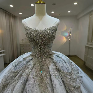 Vestido de Novia de Lujo con Perlas, Vestido de Novia Brillante, Vestido de Baile Personalizado, Vestidos de Novia Boda Lsjj44 Jancember - Product Image 5