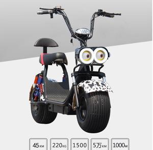 电瓶车电动车踏板车大宽轮胎电动摩托车迷你成人踏板车 - Product Image 4