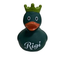 Assortiment de mini-canards de bain en PVC personnalisés, en vrac, logo multicolore personnalisé, canard couronne