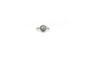Bague élégante en argent sterling 925 avec pierre précieuse labradorite de qualité supérieure, sertie en bélière, sans nickel, bijoux unisexe pour mariage et fête - Product Image 2