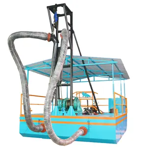 经济型带泵的挖泥船，用于海滩挖泥船机器挖沙带传送带的挖沙驳船