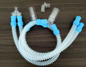 Suministro médico Silicona Reutilizable Corrugado Anestesia Circuito de respiración - Product Image 3