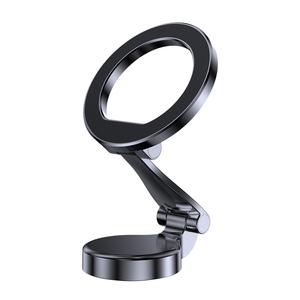 Support magnétique pour voiture, support de téléphone pliable pour smartphones de 3,5 à 6,5 pouces, support magnétique en plastique ABS pour voiture, noir - Product Image 1